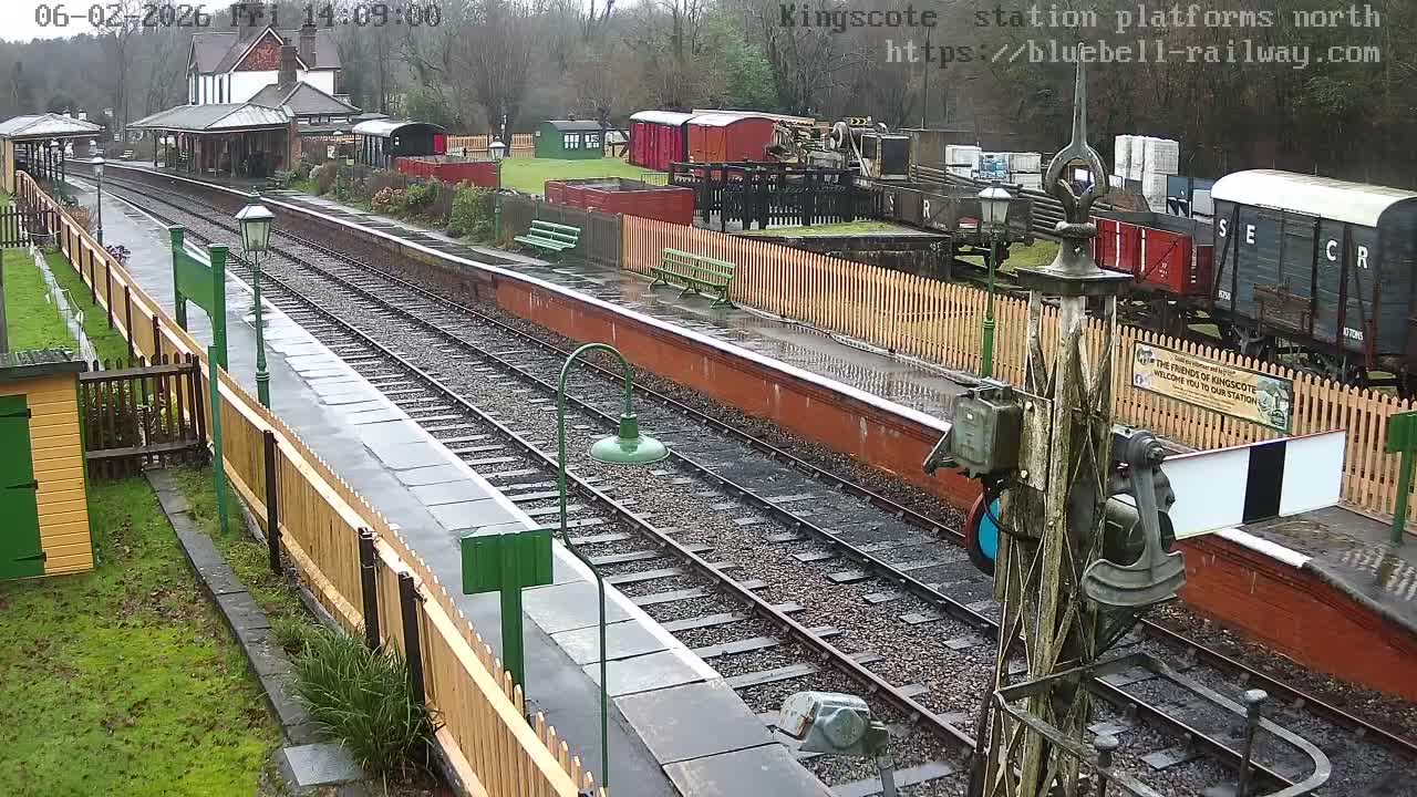 Kingscote Station , Bluebell Railway (Platforms North) Live Cam - East Grinstead, Mid Sussex, West Sussex, South East, England, United Kingdom