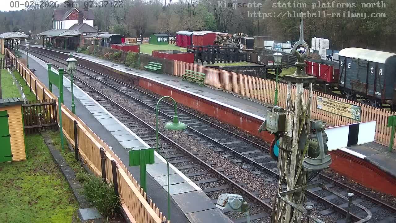 Kingscote Station , Bluebell Railway (Platforms North) Live Cam - East Grinstead, Mid Sussex, West Sussex, South East, England, United Kingdom
