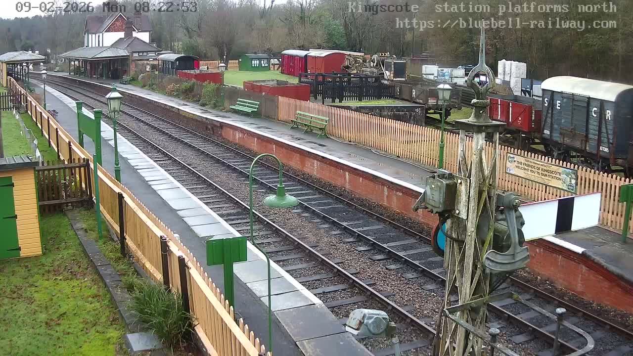 Kingscote Station , Bluebell Railway (Platforms North) Live Cam - East Grinstead, Mid Sussex, West Sussex, South East, England, United Kingdom