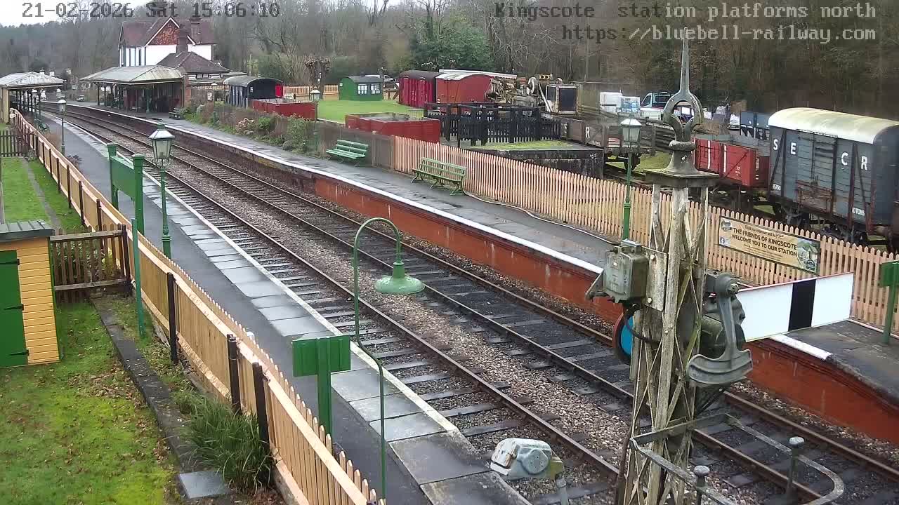 Kingscote Station , Bluebell Railway (Platforms North) Live Cam - East Grinstead, Mid Sussex, West Sussex, South East, England, United Kingdom