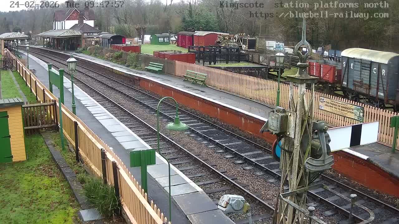 Kingscote Station , Bluebell Railway (Platforms North) Live Cam - East Grinstead, Mid Sussex, West Sussex, South East, England, United Kingdom
