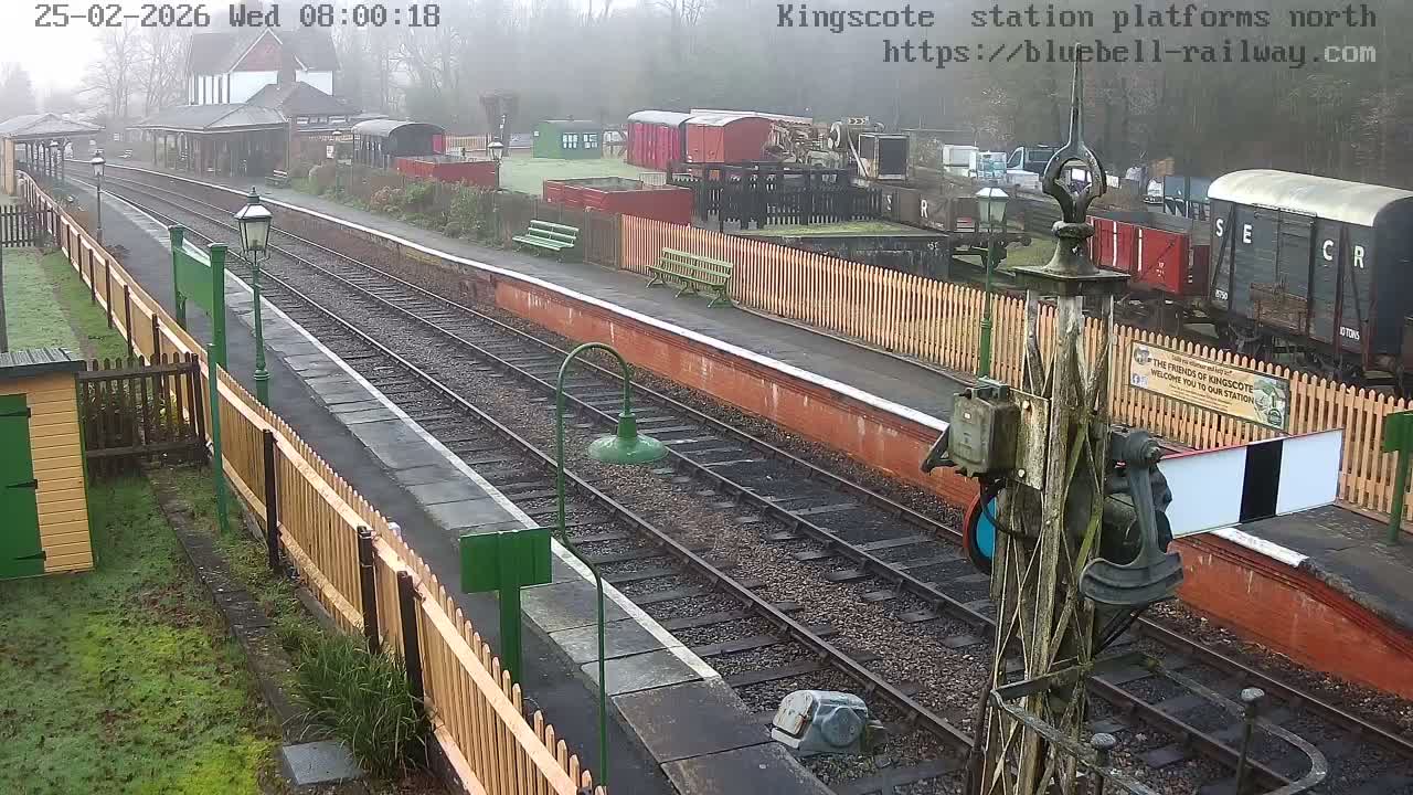Kingscote Station , Bluebell Railway (Platforms North) Live Cam - East Grinstead, Mid Sussex, West Sussex, South East, England, United Kingdom