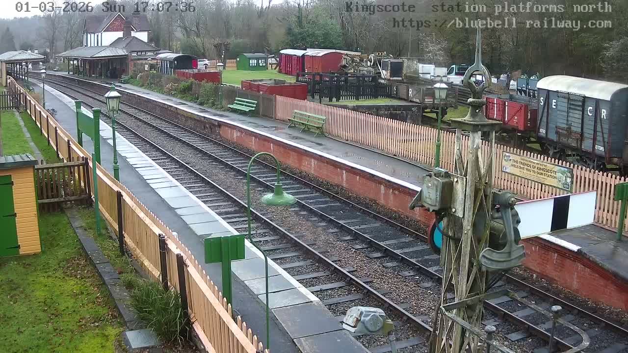 Kingscote Station , Bluebell Railway (Platforms North) Live Cam - East Grinstead, Mid Sussex, West Sussex, South East, England, United Kingdom