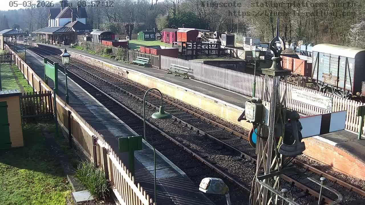 Kingscote Station , Bluebell Railway (Platforms North) Live Cam - East Grinstead, Mid Sussex, West Sussex, South East, England, United Kingdom
