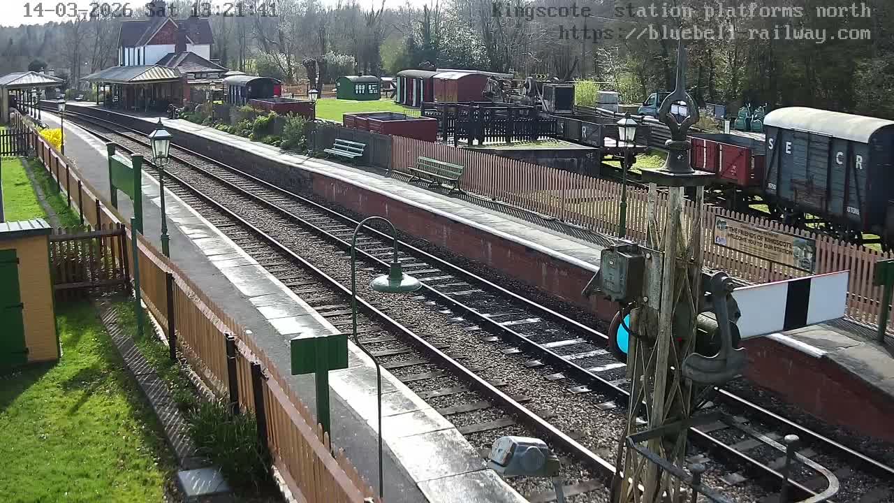 Kingscote Station , Bluebell Railway (Platforms North) Live Cam - East Grinstead, Mid Sussex, West Sussex, South East, England, United Kingdom