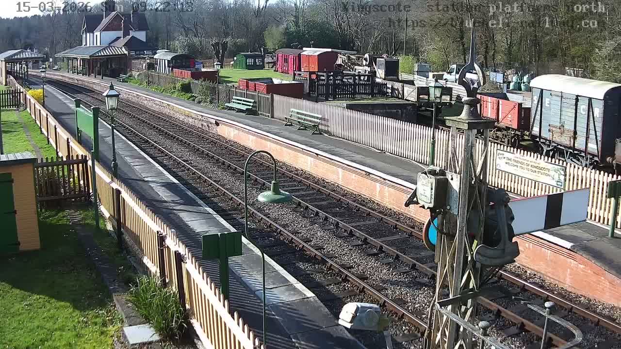 Kingscote Station , Bluebell Railway (Platforms North) Live Cam - East Grinstead, Mid Sussex, West Sussex, South East, England, United Kingdom