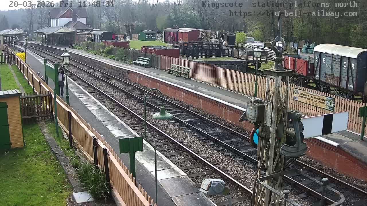 Kingscote Station , Bluebell Railway (Platforms North) Live Cam - East Grinstead, Mid Sussex, West Sussex, South East, England, United Kingdom