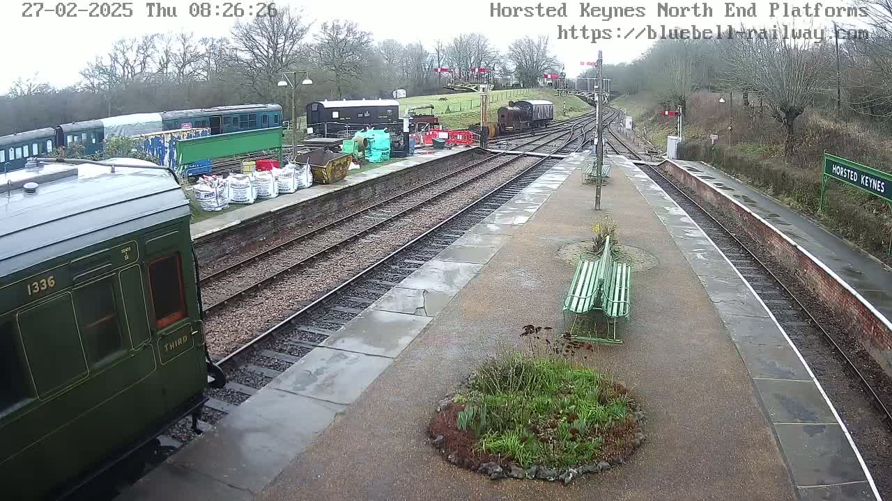 Horsted Keynes Station , Bluebell Railway (Platforms North) Live Cam - Mid Sussex, West Sussex, South East, England, United Kingdom