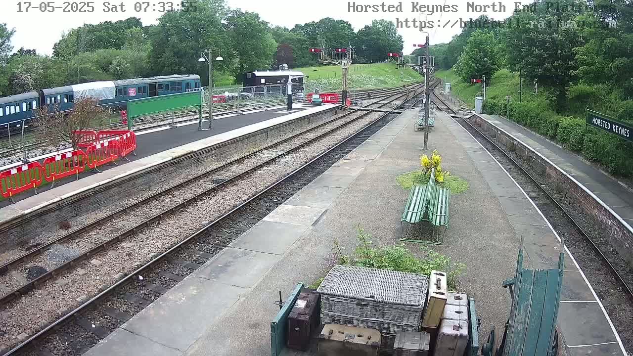 Horsted Keynes Station , Bluebell Railway (Platforms North) Live Cam - Mid Sussex, West Sussex, South East, England, United Kingdom