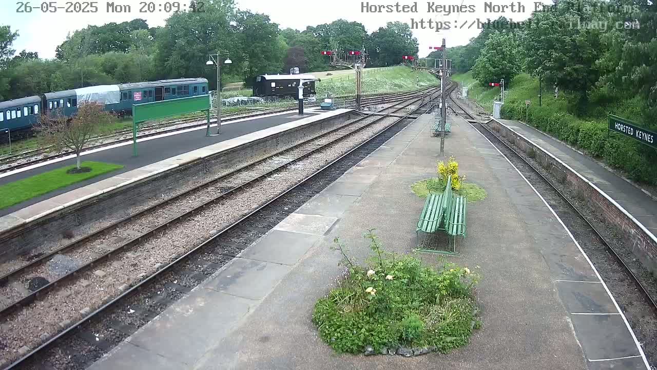 Horsted Keynes Station , Bluebell Railway (Platforms North) Live Cam - Mid Sussex, West Sussex, South East, England, United Kingdom