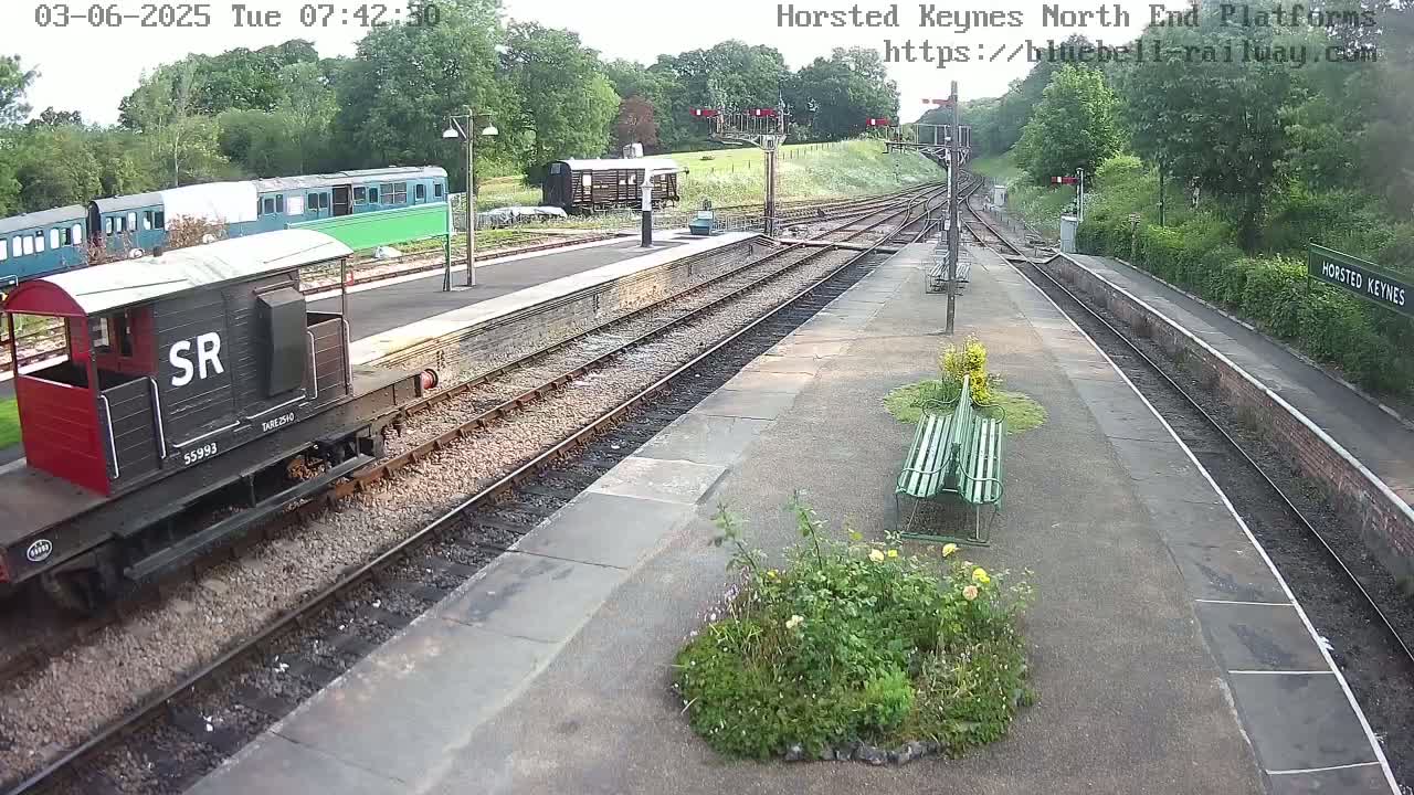 Horsted Keynes Station , Bluebell Railway (Platforms North) Live Cam - Mid Sussex, West Sussex, South East, England, United Kingdom