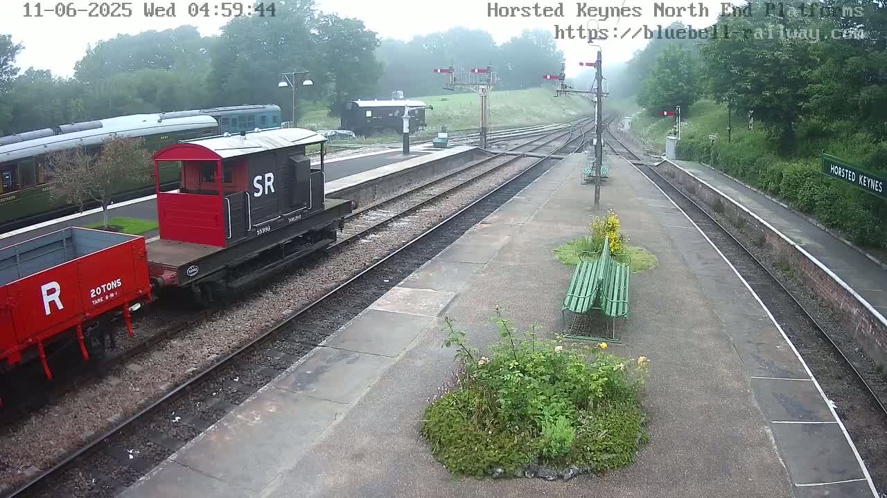 Horsted Keynes Station , Bluebell Railway (Platforms North) Live Cam - Mid Sussex, West Sussex, South East, England, United Kingdom