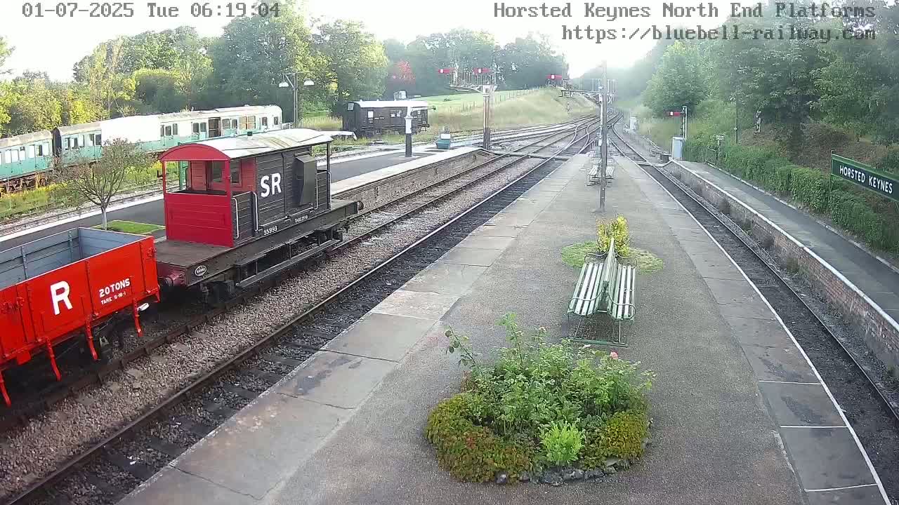 Horsted Keynes Station , Bluebell Railway (Platforms North) Live Cam - Mid Sussex, West Sussex, South East, England, United Kingdom