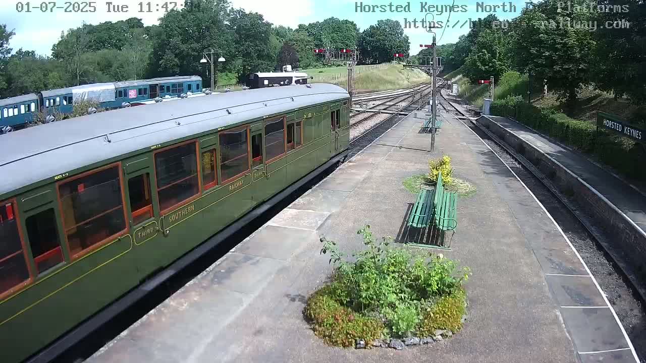 Horsted Keynes Station , Bluebell Railway (Platforms North) Live Cam - Mid Sussex, West Sussex, South East, England, United Kingdom