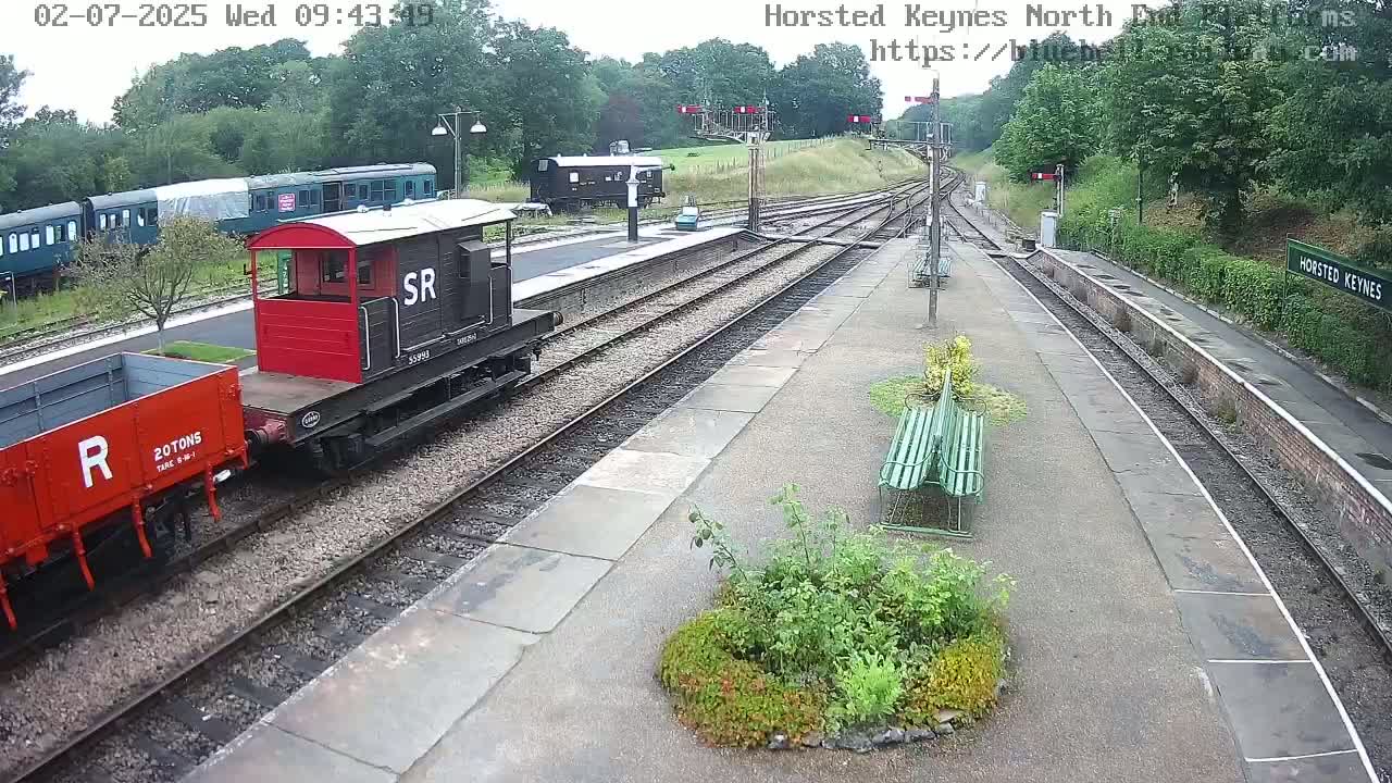 Horsted Keynes Station , Bluebell Railway (Platforms North) Live Cam - Mid Sussex, West Sussex, South East, England, United Kingdom