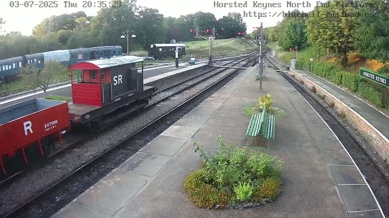 Horsted Keynes Station , Bluebell Railway (Platforms North) Live Cam - Mid Sussex, West Sussex, South East, England, United Kingdom