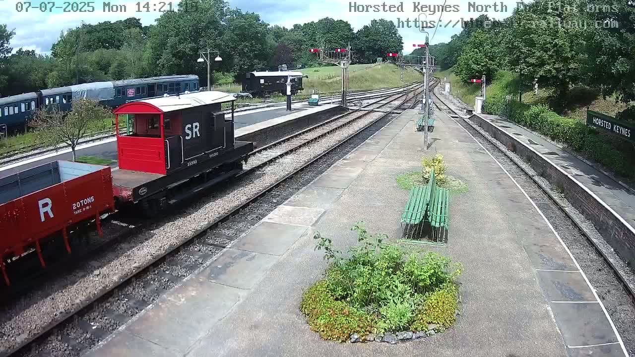 Horsted Keynes Station , Bluebell Railway (Platforms North) Live Cam - Mid Sussex, West Sussex, South East, England, United Kingdom