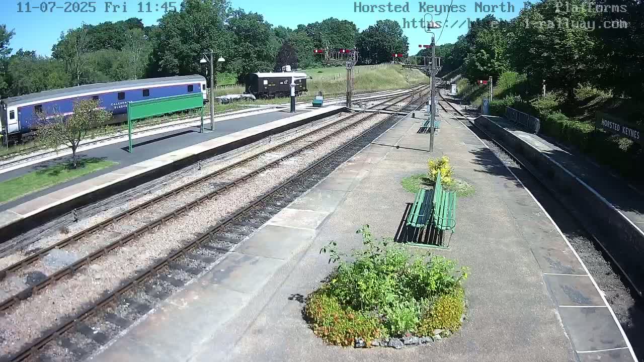 Horsted Keynes Station , Bluebell Railway (Platforms North) Live Cam - Mid Sussex, West Sussex, South East, England, United Kingdom
