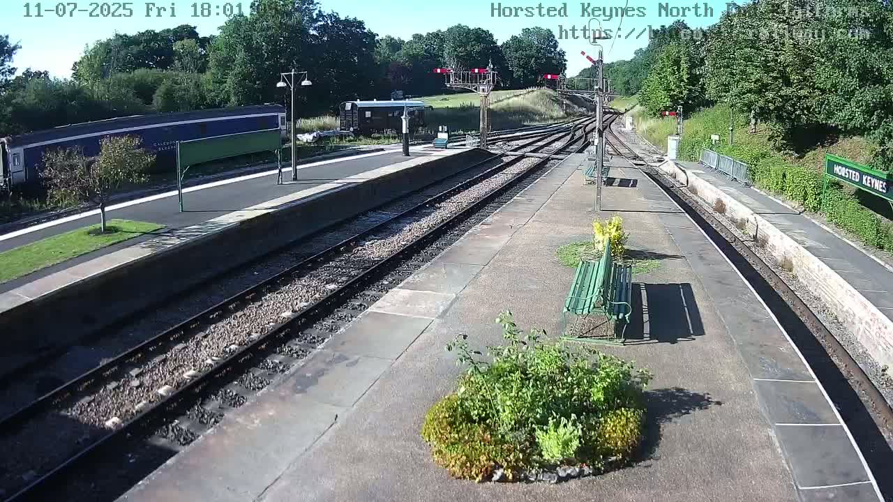 Horsted Keynes Station , Bluebell Railway (Platforms North) Live Cam - Mid Sussex, West Sussex, South East, England, United Kingdom