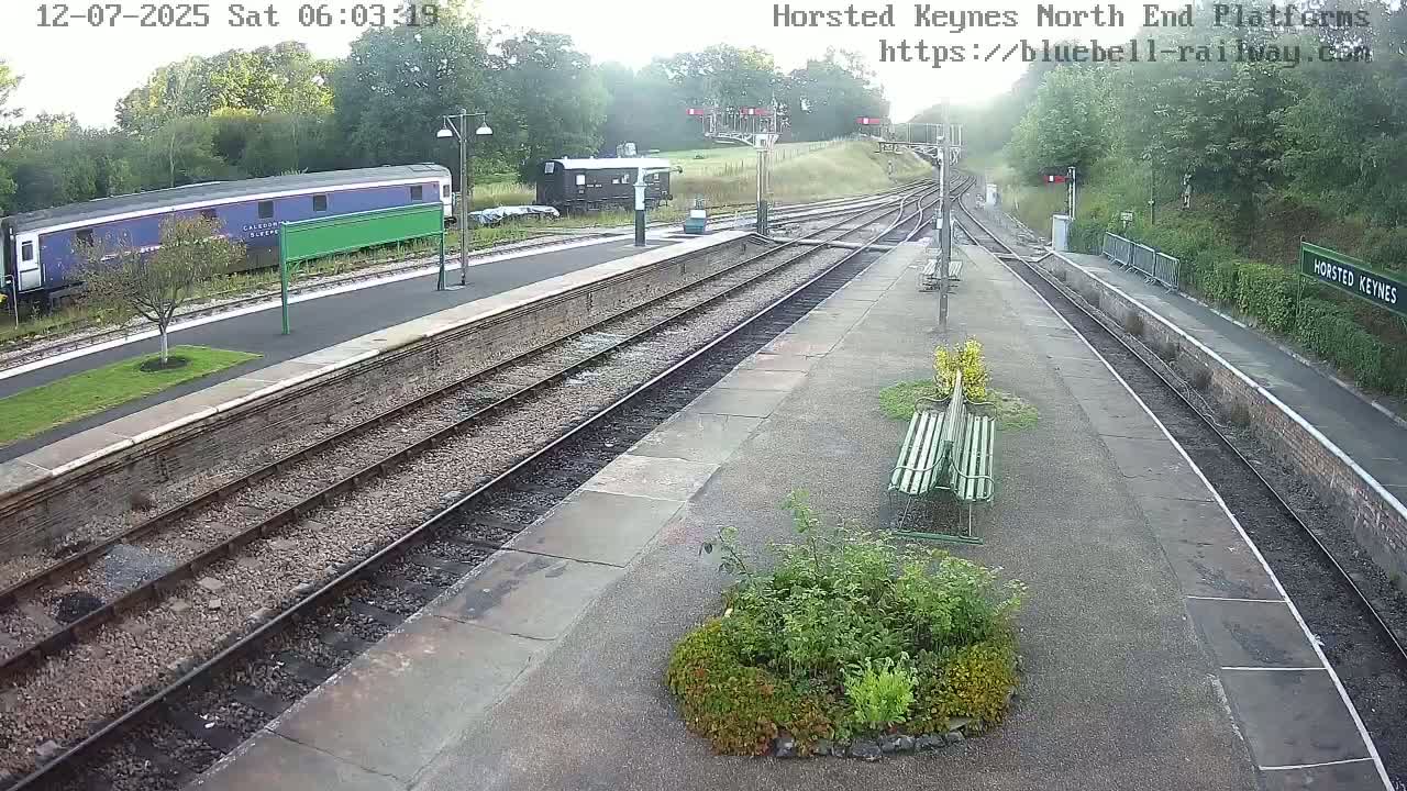 Horsted Keynes Station , Bluebell Railway (Platforms North) Live Cam - Mid Sussex, West Sussex, South East, England, United Kingdom