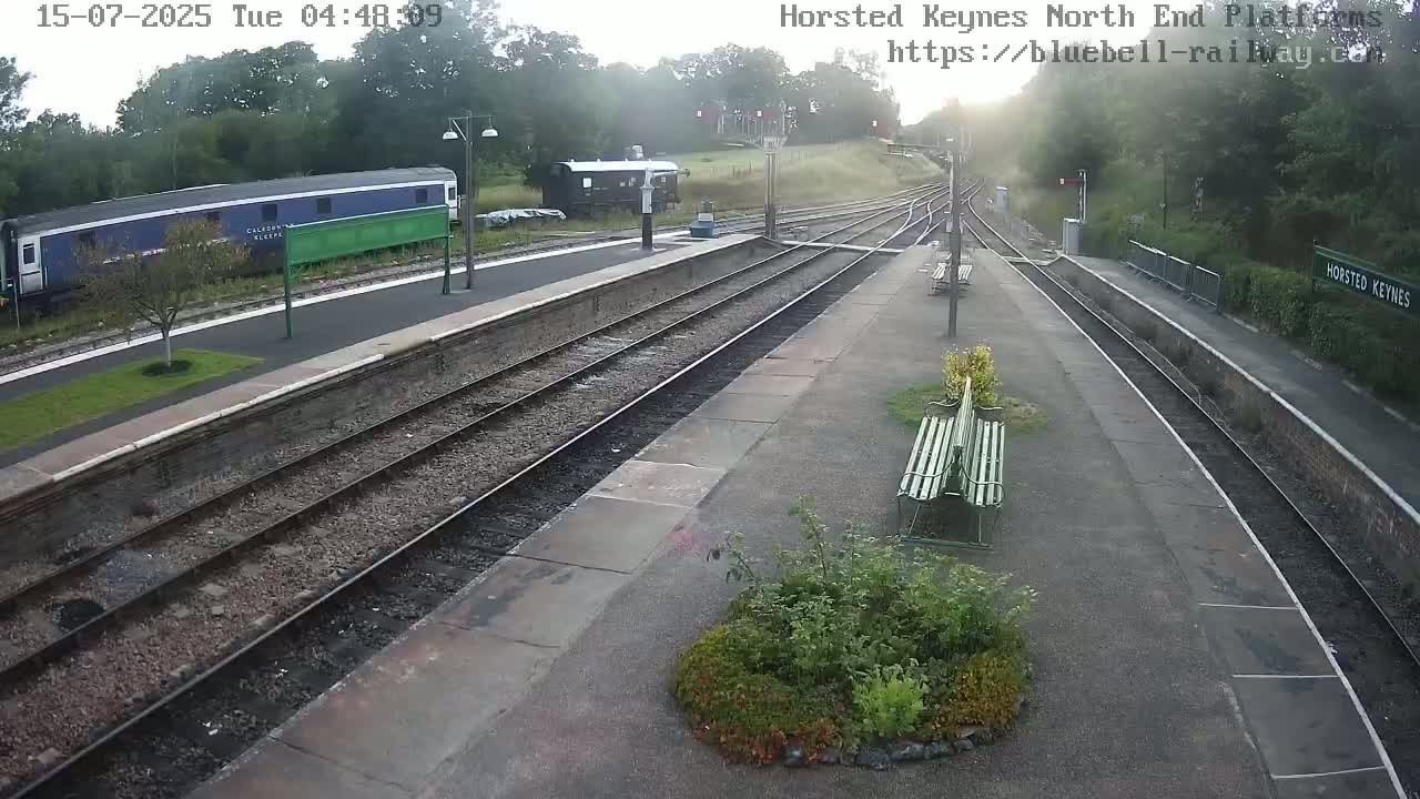 Horsted Keynes Station , Bluebell Railway (Platforms North) Live Cam - Mid Sussex, West Sussex, South East, England, United Kingdom