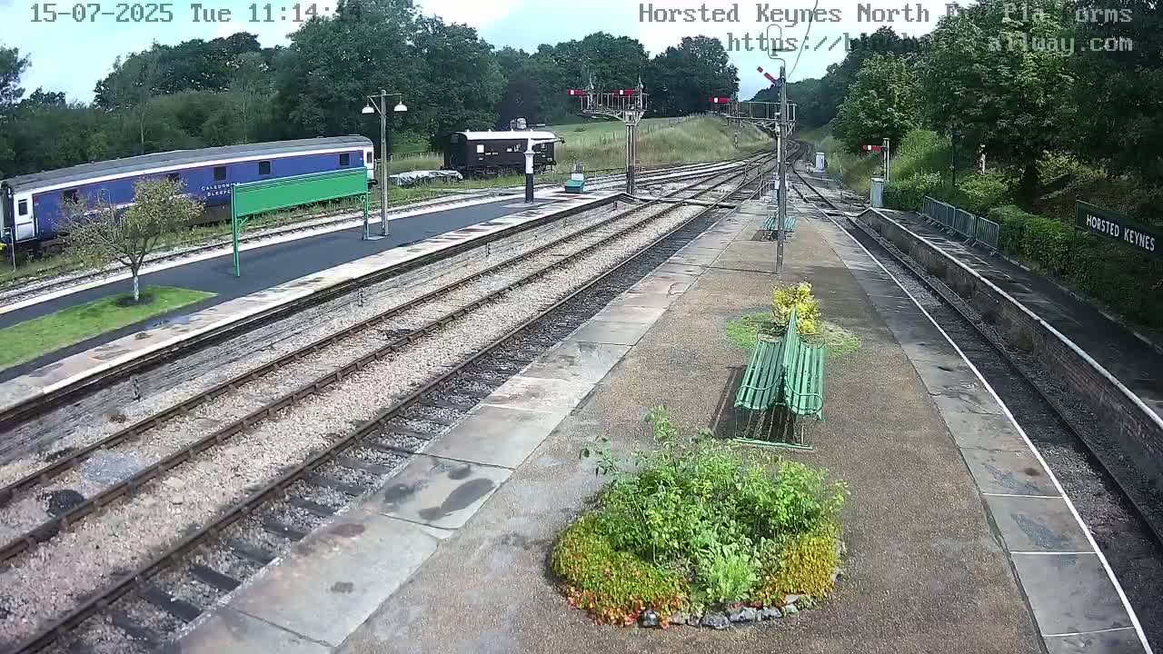 Horsted Keynes Station , Bluebell Railway (Platforms North) Live Cam - Mid Sussex, West Sussex, South East, England, United Kingdom