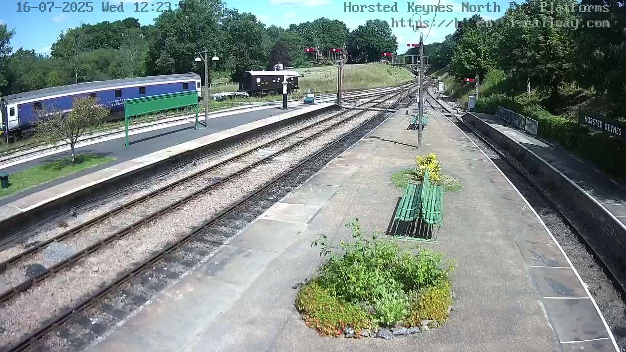 Horsted Keynes Station , Bluebell Railway (Platforms North) Live Cam - Mid Sussex, West Sussex, South East, England, United Kingdom