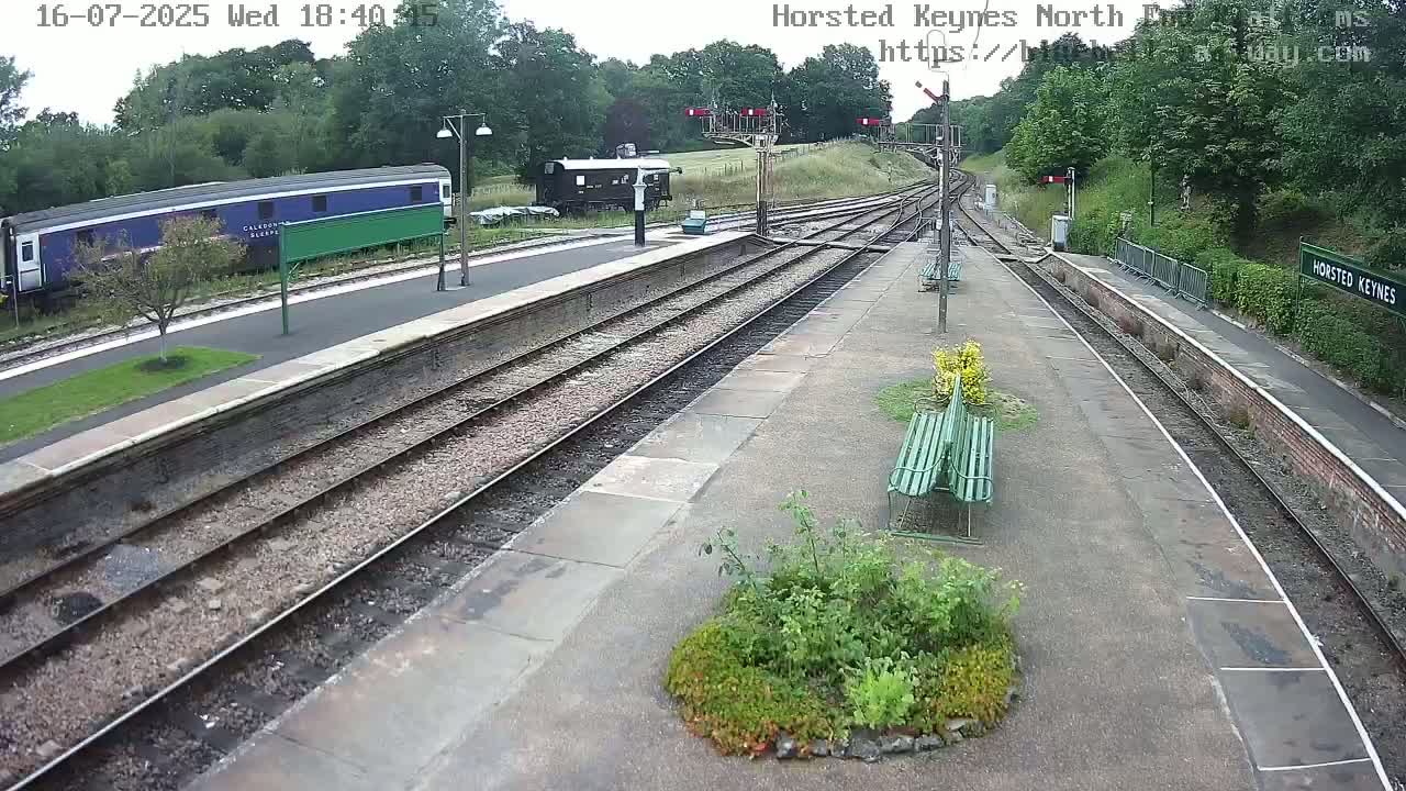 Horsted Keynes Station , Bluebell Railway (Platforms North) Live Cam - Mid Sussex, West Sussex, South East, England, United Kingdom