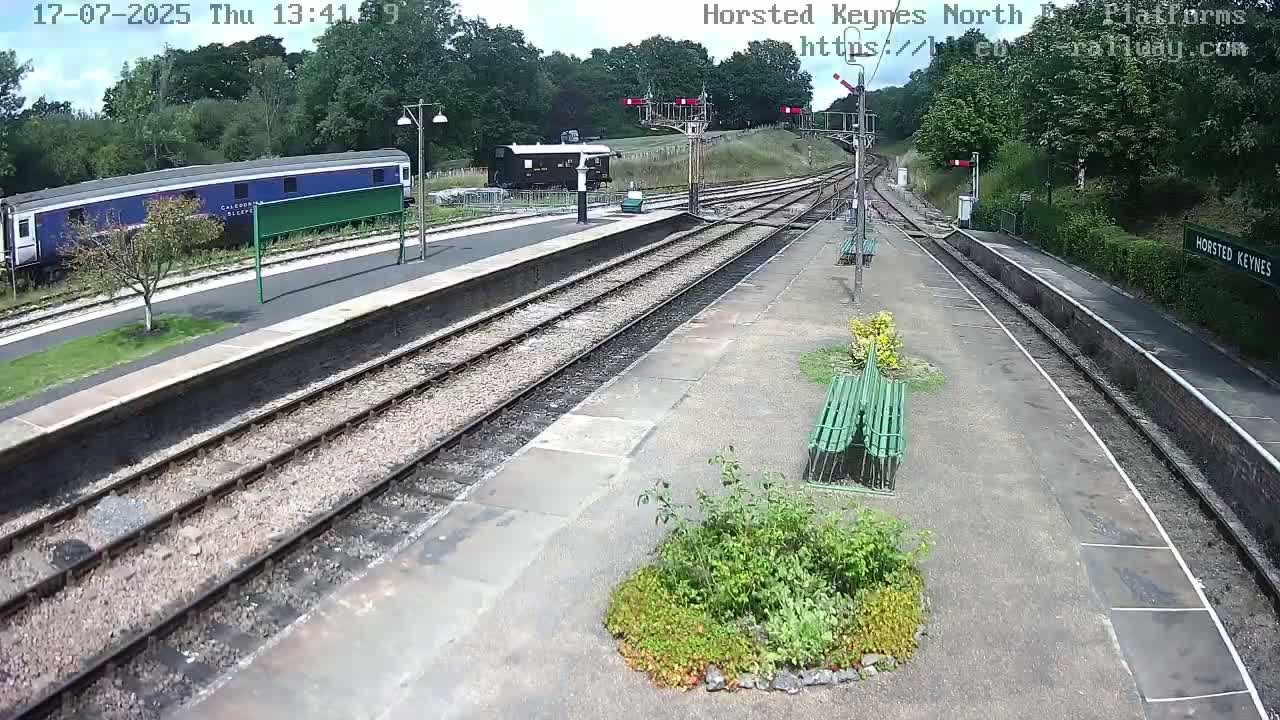 Horsted Keynes Station , Bluebell Railway (Platforms North) Live Cam - Mid Sussex, West Sussex, South East, England, United Kingdom
