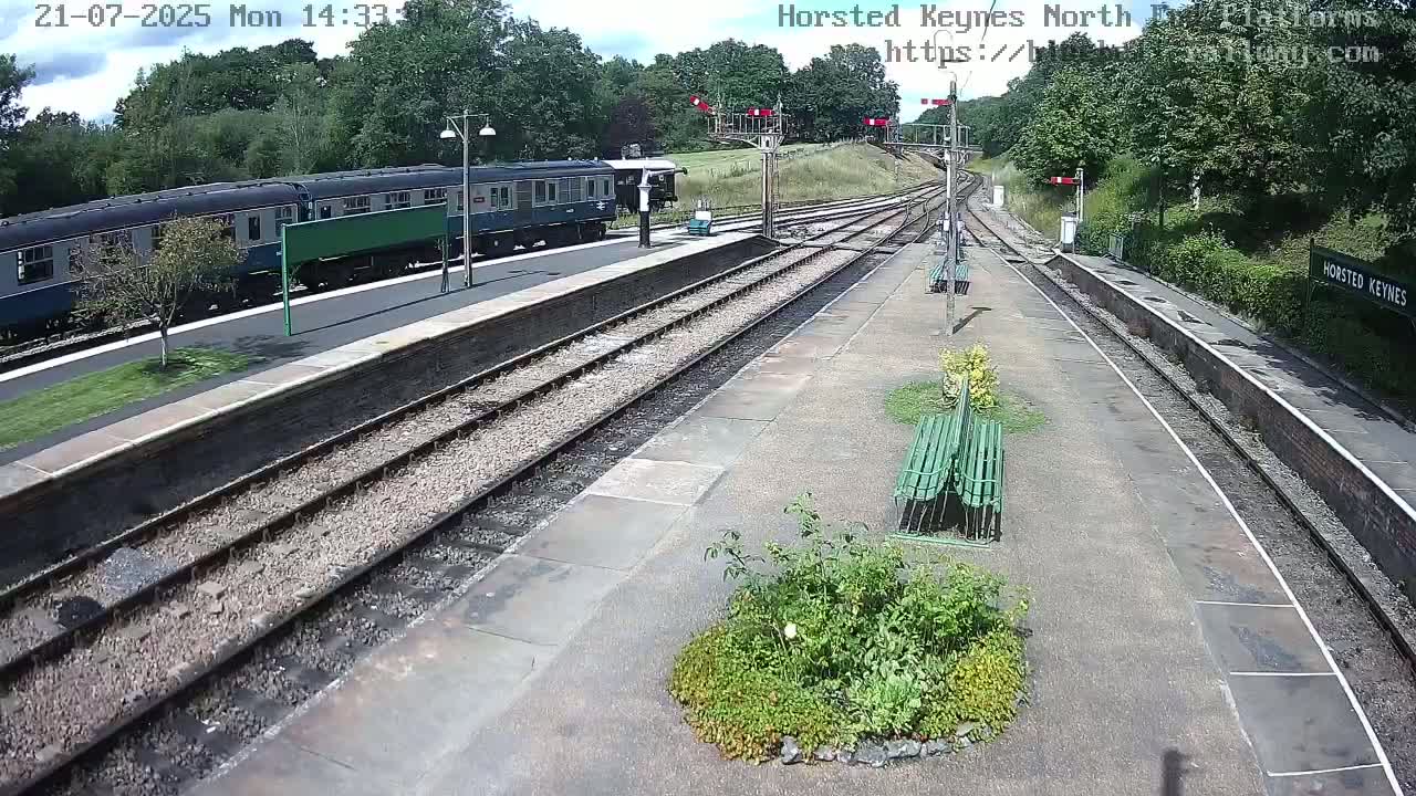 Horsted Keynes Station , Bluebell Railway (Platforms North) Live Cam - Mid Sussex, West Sussex, South East, England, United Kingdom