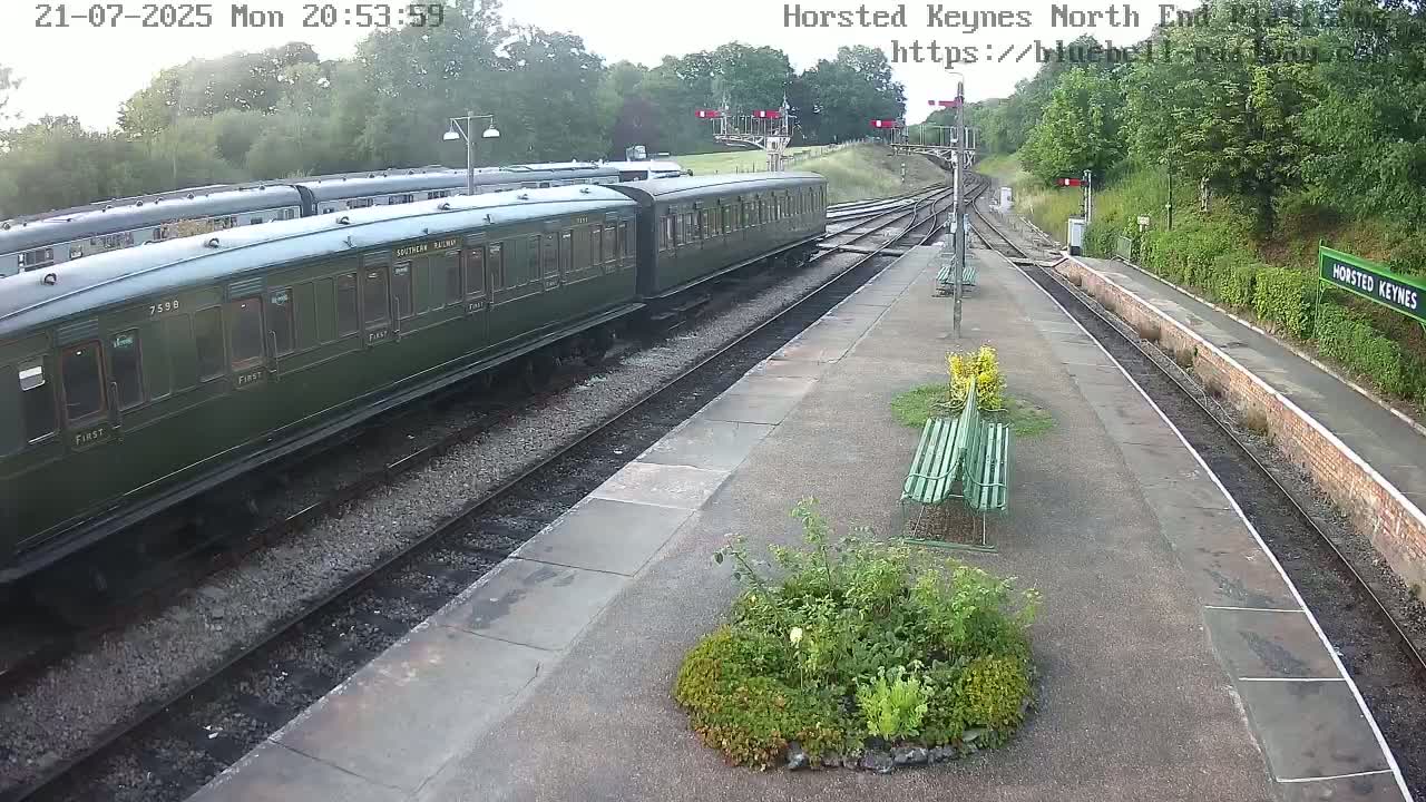 Horsted Keynes Station , Bluebell Railway (Platforms North) Live Cam - Mid Sussex, West Sussex, South East, England, United Kingdom