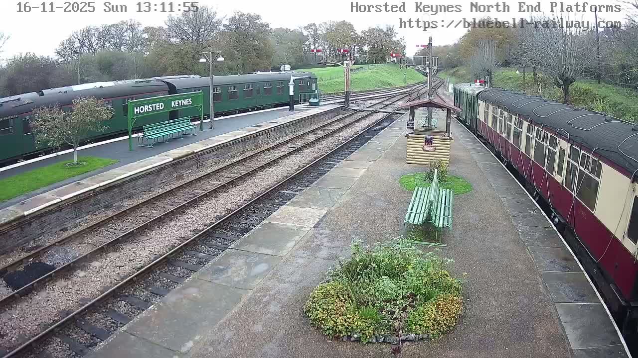 Horsted Keynes Station , Bluebell Railway (Platforms North) Live Cam - Mid Sussex, West Sussex, South East, England, United Kingdom