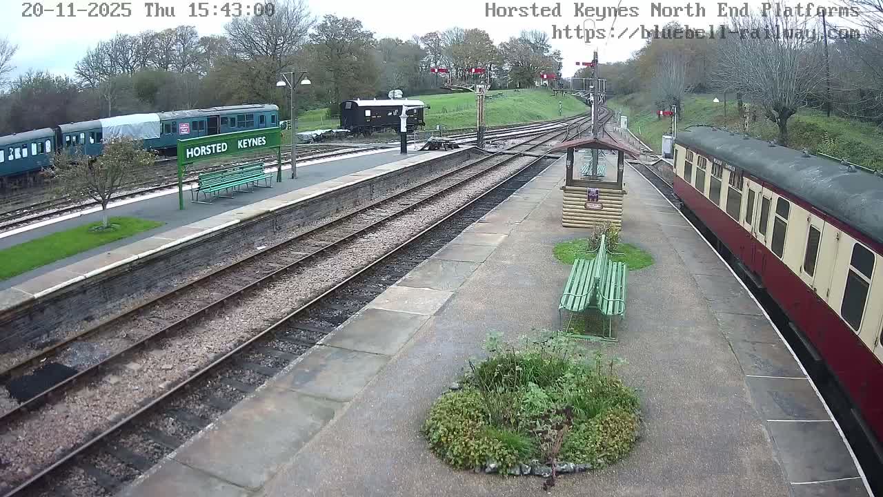 Horsted Keynes Station , Bluebell Railway (Platforms North) Live Cam - Mid Sussex, West Sussex, South East, England, United Kingdom