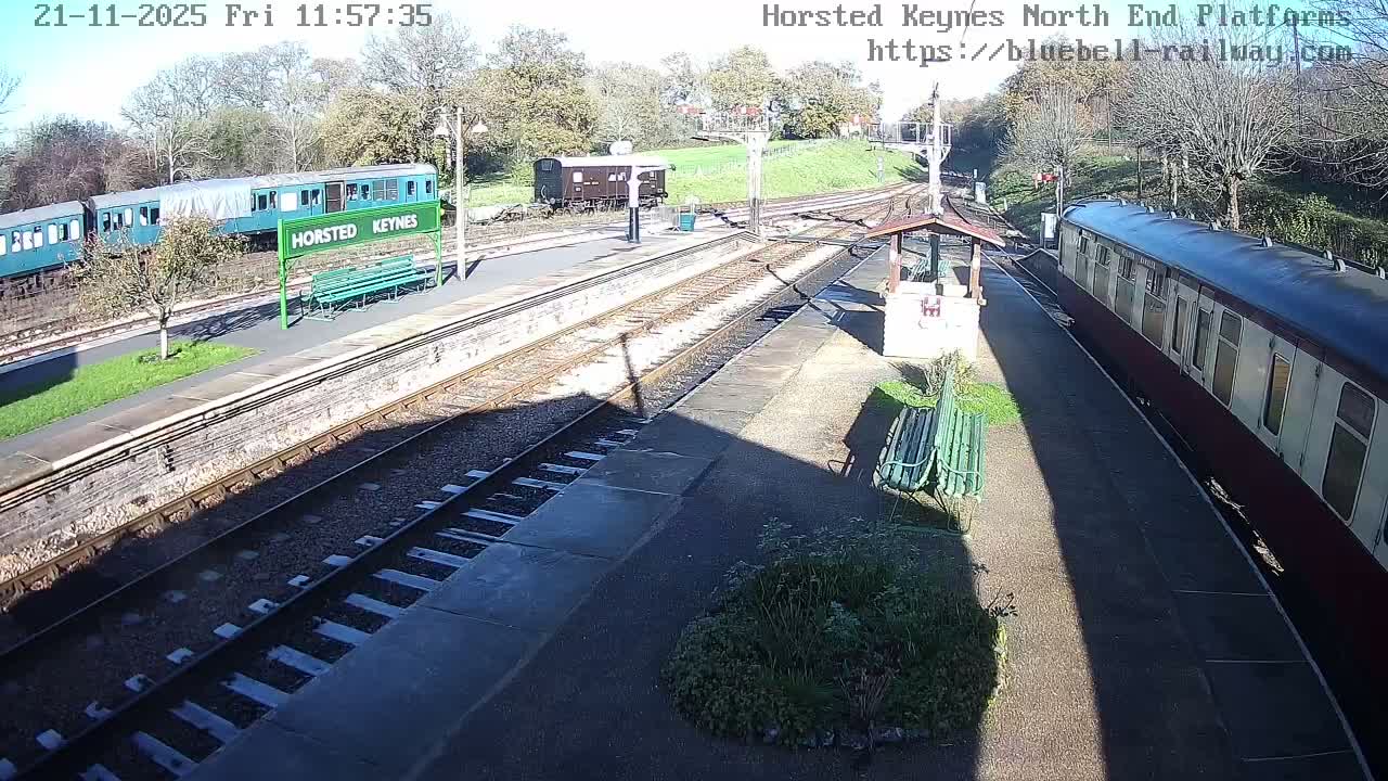 Horsted Keynes Station , Bluebell Railway (Platforms North) Live Cam - Mid Sussex, West Sussex, South East, England, United Kingdom