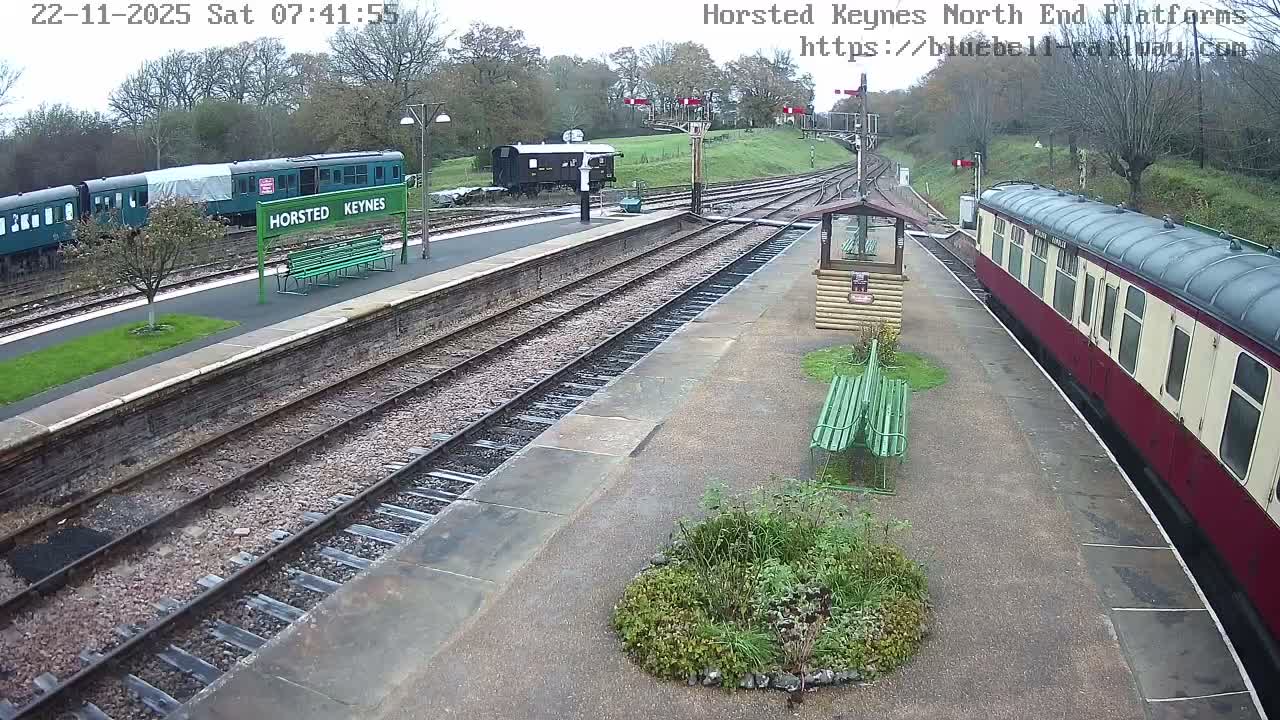 Horsted Keynes Station , Bluebell Railway (Platforms North) Live Cam - Mid Sussex, West Sussex, South East, England, United Kingdom
