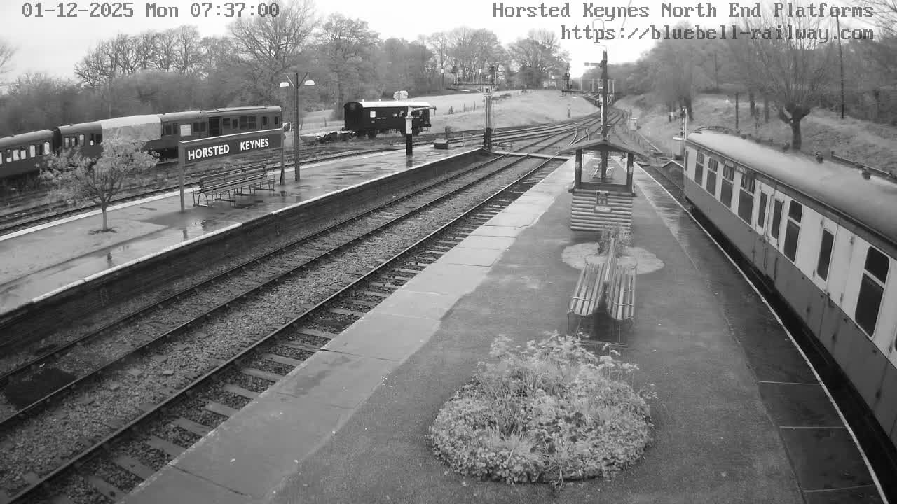 Horsted Keynes Station , Bluebell Railway (Platforms North) Live Cam - Mid Sussex, West Sussex, South East, England, United Kingdom