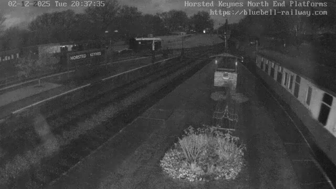 Horsted Keynes Station , Bluebell Railway (Platforms North) Live Cam - Mid Sussex, West Sussex, South East, England, United Kingdom