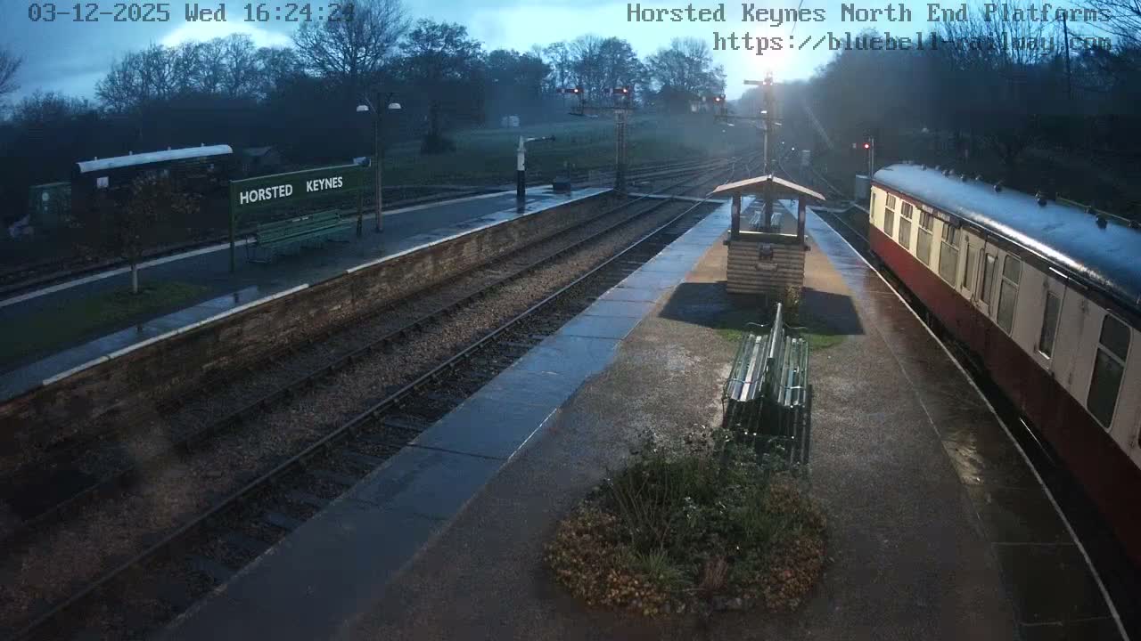 Horsted Keynes Station , Bluebell Railway (Platforms North) Live Cam - Mid Sussex, West Sussex, South East, England, United Kingdom