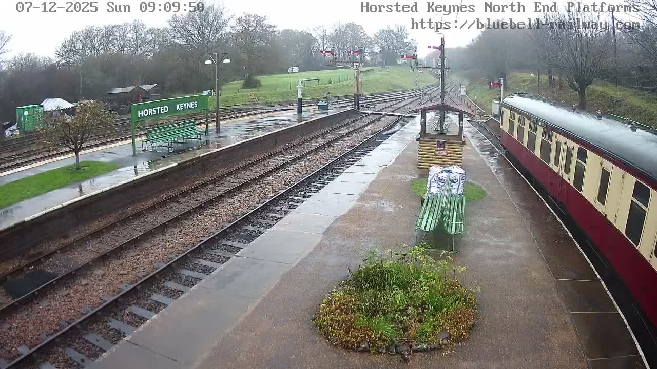 Horsted Keynes Station , Bluebell Railway (Platforms North) Live Cam - Mid Sussex, West Sussex, South East, England, United Kingdom