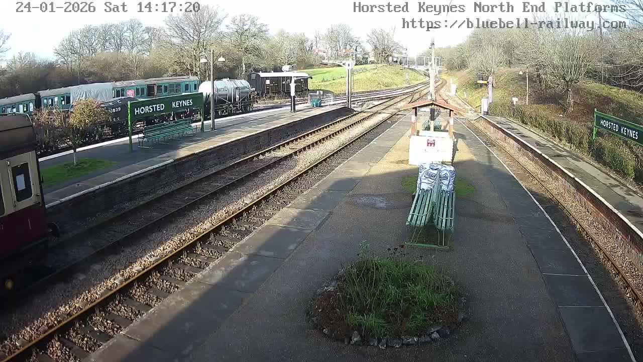 Horsted Keynes Station , Bluebell Railway (Platforms North) Live Cam - Mid Sussex, West Sussex, South East, England, United Kingdom
