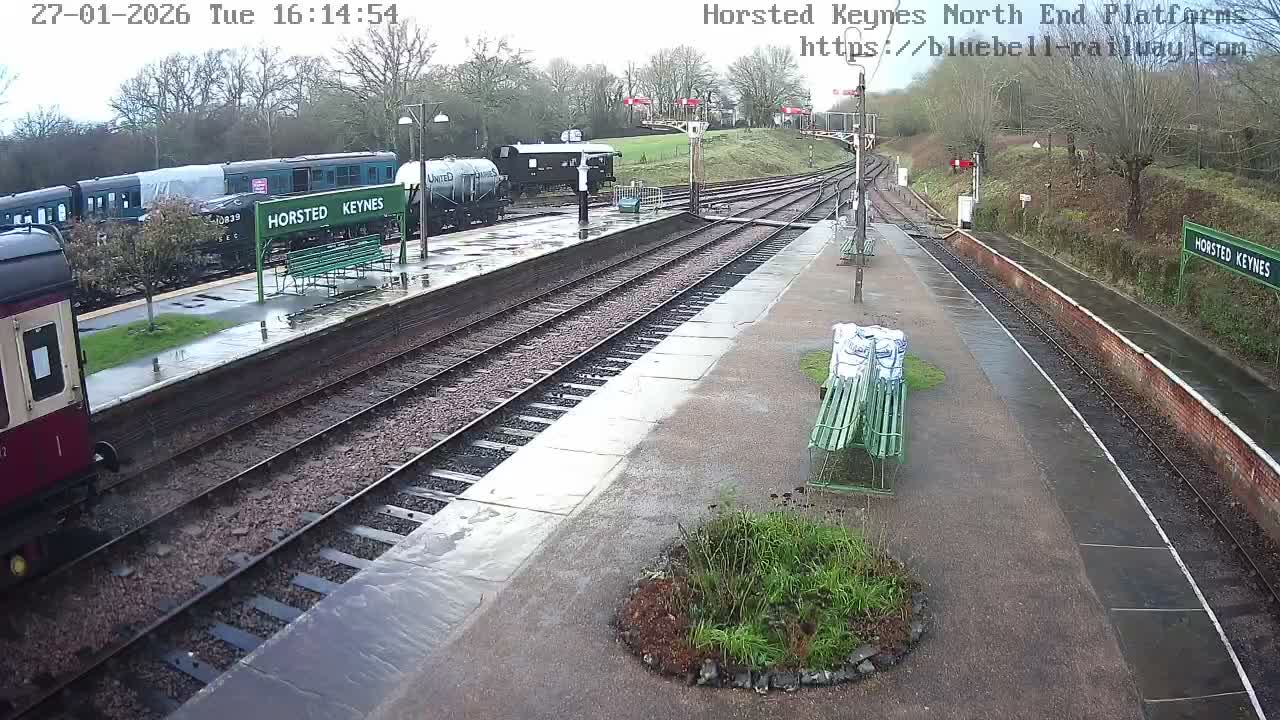 Horsted Keynes Station , Bluebell Railway (Platforms North) Live Cam - Mid Sussex, West Sussex, South East, England, United Kingdom