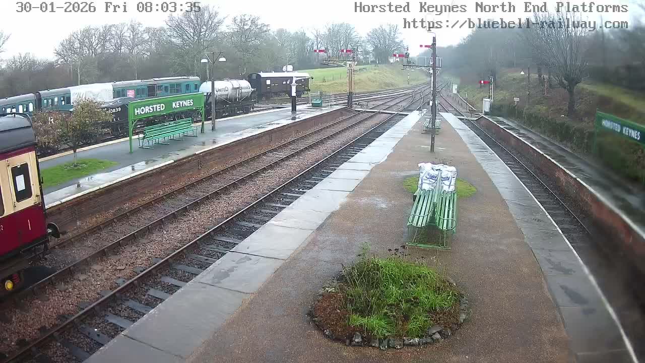 Horsted Keynes Station , Bluebell Railway (Platforms North) Live Cam - Mid Sussex, West Sussex, South East, England, United Kingdom