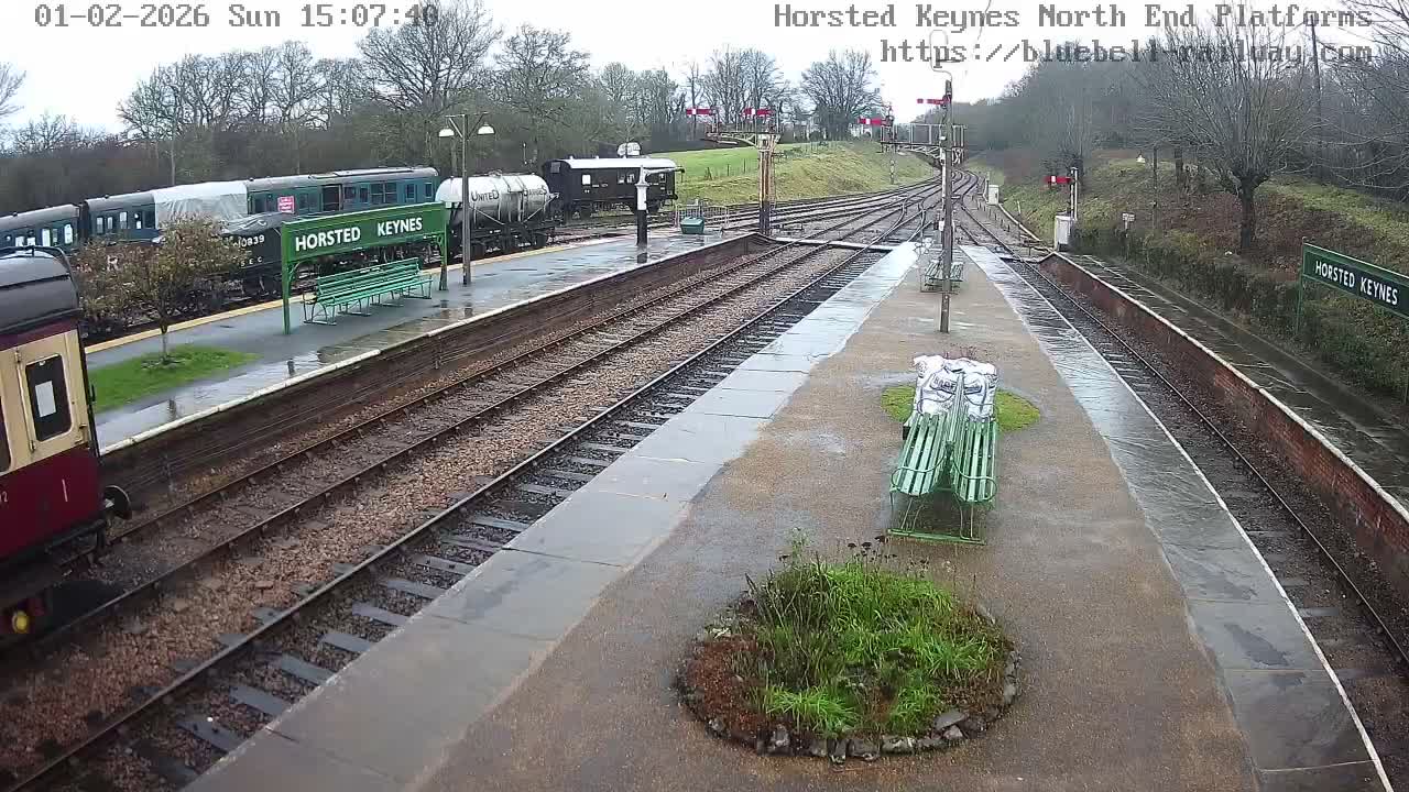 Horsted Keynes Station , Bluebell Railway (Platforms North) Live Cam - Mid Sussex, West Sussex, South East, England, United Kingdom