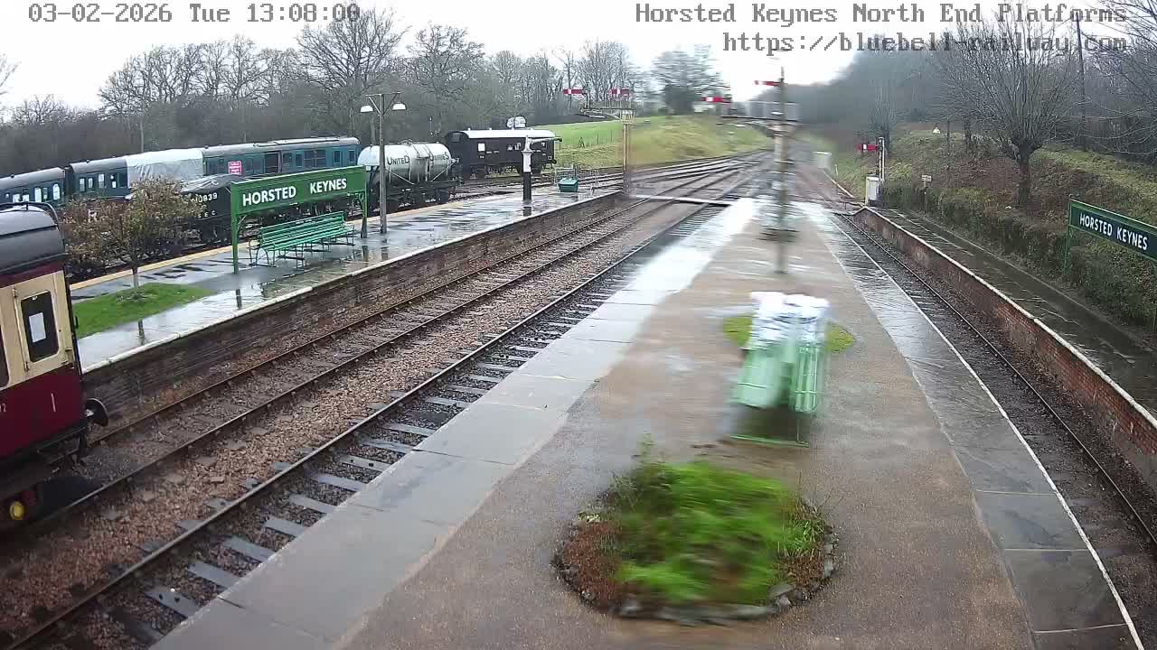 Horsted Keynes Station , Bluebell Railway (Platforms North) Live Cam - Mid Sussex, West Sussex, South East, England, United Kingdom