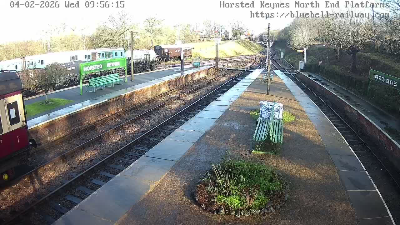 Horsted Keynes Station , Bluebell Railway (Platforms North) Live Cam - Mid Sussex, West Sussex, South East, England, United Kingdom