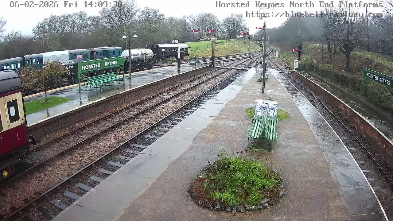 Horsted Keynes Station , Bluebell Railway (Platforms North) Live Cam - Mid Sussex, West Sussex, South East, England, United Kingdom