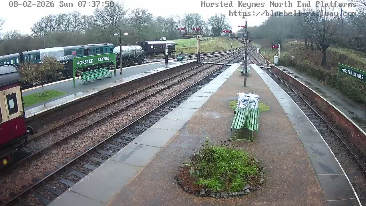 Horsted Keynes Station , Bluebell Railway (Platforms North) Live Cam - Mid Sussex, West Sussex, South East, England, United Kingdom
