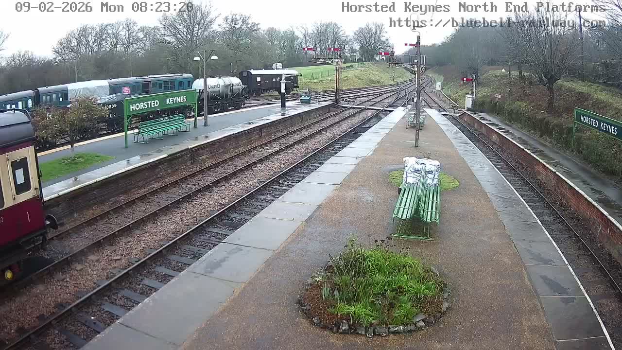 Horsted Keynes Station , Bluebell Railway (Platforms North) Live Cam - Mid Sussex, West Sussex, South East, England, United Kingdom