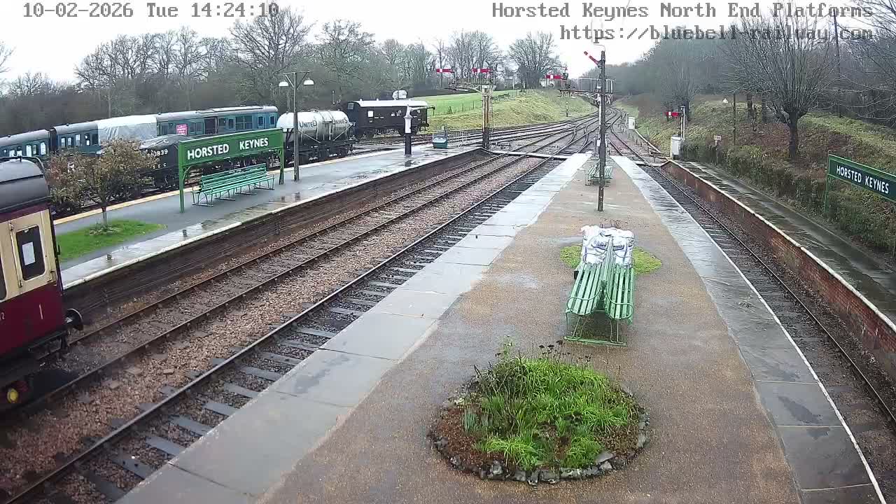 Horsted Keynes Station , Bluebell Railway (Platforms North) Live Cam - Mid Sussex, West Sussex, South East, England, United Kingdom