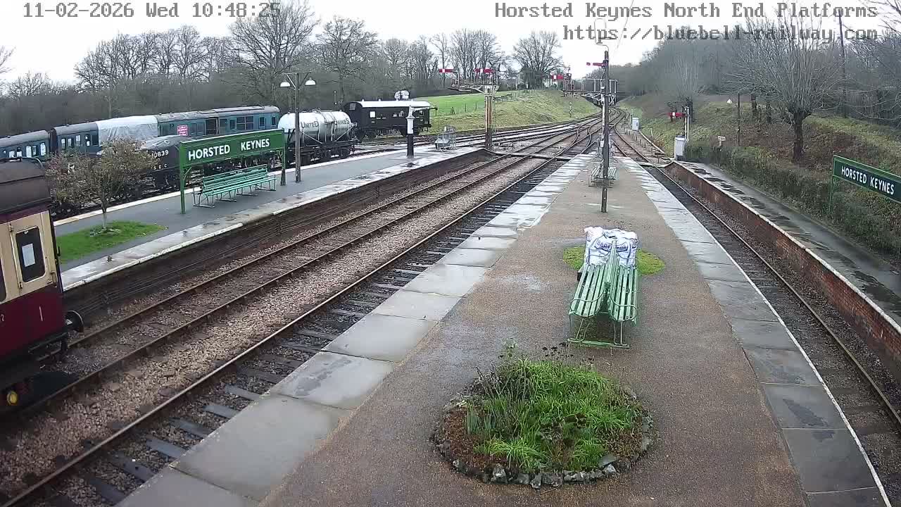 Horsted Keynes Station , Bluebell Railway (Platforms North) Live Cam - Mid Sussex, West Sussex, South East, England, United Kingdom
